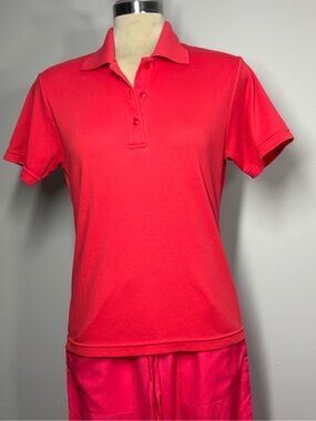 Tabitha Hot Pink Short-Sleeve Polo Top Size Sp